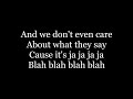 Armin van Buuren - Blah Blah Blah ( lyrics )