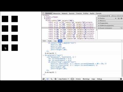 D3.js Event Action At A Distance - D3.js v3 Tutorial