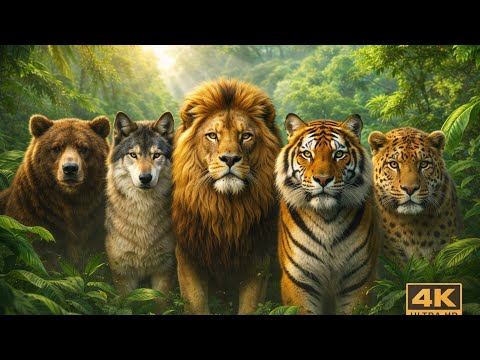 Amazon Wild Animals in 4K Ultra HD | Majestic Wildlife Jungle Scene