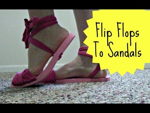 How To Recycle Flip Flops Into Sandals | Pinterest Project | Jendi's Journal