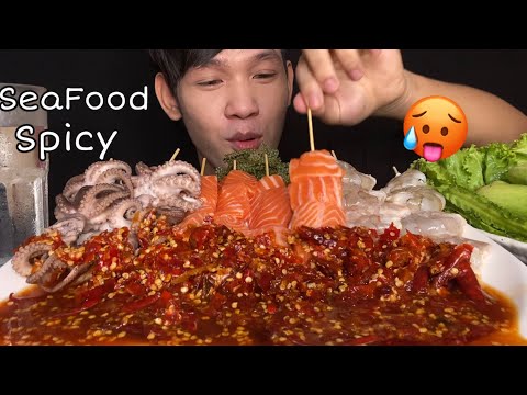 MUKBANG ASMR EATING SREA FOOD SPICY🔥 | Seafood Eating Show [ Chili Sauce Delicious ]