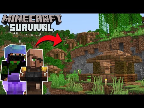 Building a JUNGLE VILLAGE in Minecraft 1.19 Survival | Episode 40