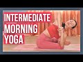 30 min Morning Yoga Flow - Intermediate Full Body Vinyasa (with Luna!)