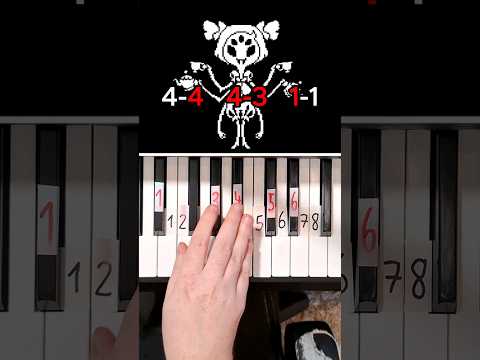 Undertale Spider Dance Muffets Theme Piano Tutorial Shorts