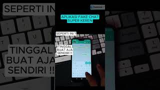 Download lagu Cara Membuat Fake Chat WhatsApp Real Seperti Asli - shorts 196 mp3