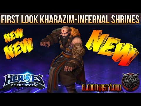 NEW FIRST LOOK "KHARAZIM GAMEPLAY & INFERNAL SHRINES" DAMAGE BUILD - (Heroes of the Storm Kharazim)