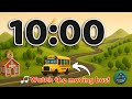 10 Minute Classroom Timer Back To School Countdown With School Bus Animation Music
