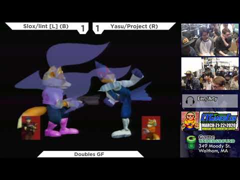 Mass Madness 32 SSBM - Yasu/Project (Red) vs. Slox/lint [L] (Blue) - Melee Doubles GF