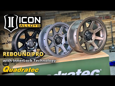 ICON Alloys Rebound Pro Wheels with InnerLock Technology for Jeep Wrangler & Gladiator
