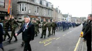 preview picture of video '2011 Banchory remembrance parade marchpast'