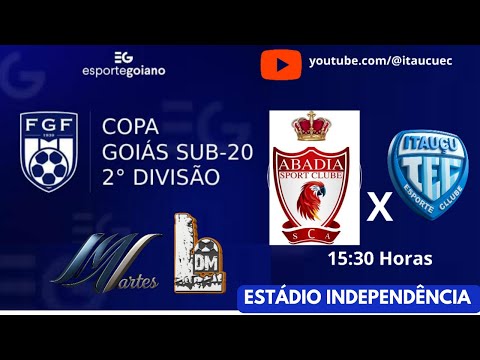 COPA GOIÁS SUB 20 - S.C. ABADIA X ITAUÇU E.C