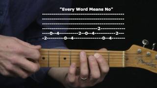 &quot;Every Word Means No&quot; by Let&#39;s Active : 365 Riffs For Beginning Guitar !!