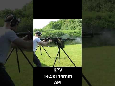 KPV full auto Friday 14.5x114 Biggest machinegun ever. #Shorts