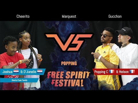 Free Spirit Festival 2019 Championship//Joshua & D´Junelle vs Popping C & Nelson //Popping - Final