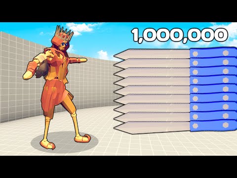 1.000.000 DAMAGE KNIFE 1 vs 1 TOURNAMENT | TABS - Totally Accurate Battle Simulator