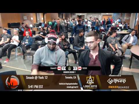 Smash at York 12 - SUSHI (Captain Falcon) vs StylesX2 (Mega Man) - SSB4 WR1