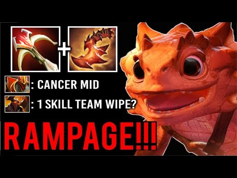 Press "E" To Team Wipe Build! RAMPAGE Snapfire Mid vs Pro CK Top 100 Rank Gameplay WTF Dota 2
