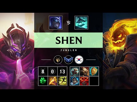Shen Jungle vs Hecarim - KR Diamond Patch 25.15