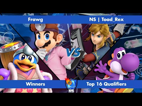 Projectile Pit #3 - Frawg (Dr.Mario) vs Toad_Rex (Link) Winners Top 16 Qualifier - Ultimate Singles