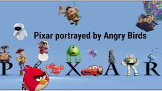 Pixar portrayed by Angry Birds