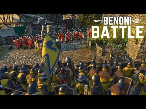 Form Shield Wall And Battle For Village - 450+ Players