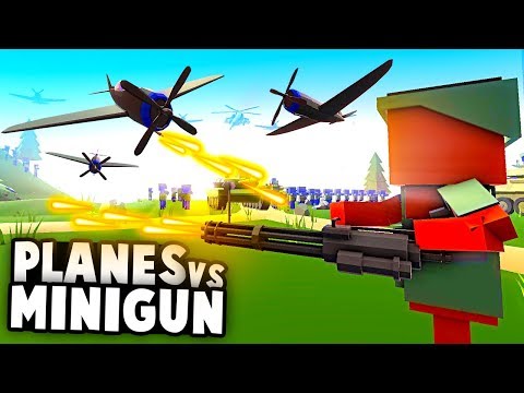 NEW World War 3 BATTLE! Minigun Soldier DESTROYS Plane Invasion! (Ancient Warfare 3 Gameplay)