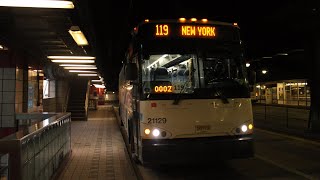 ᴴᴰ⁶⁰ Front POV: NJT Route 119 Bayonne to New York onboard a 2021 MCI D4500CT