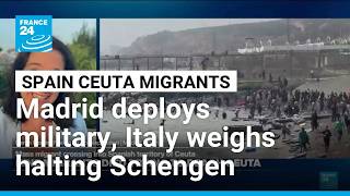 Spain to deploy military to restore order in Ceuta after thousands of people breach Morocco’s border