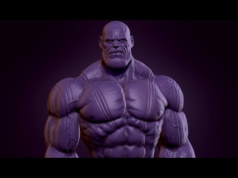 Zbrush Speed Sculpt Thanos 3 hours sculpt