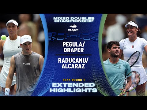 Pegula/Draper vs. Raducanu/Alcaraz Extended Highlights | 2025 US Open Round 1