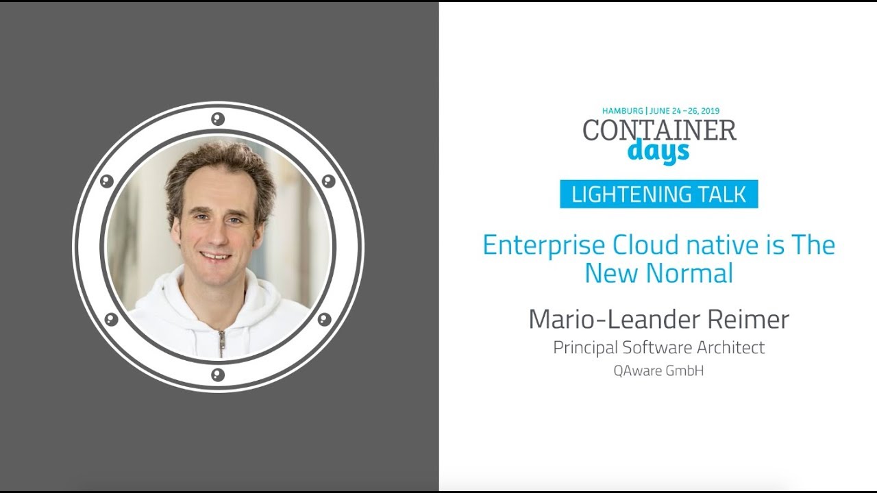 Enterprise Cloud native is The New Normal - Mario-Leander Reimer