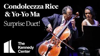 Yo-Yo Ma and Condoleezza Rice Perform Surprise Duet at The Kennedy Center