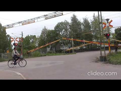 Swedish railroad crossing, Sturegatan, Falun