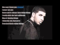 Shot For Me Drake Lyrics On Screen