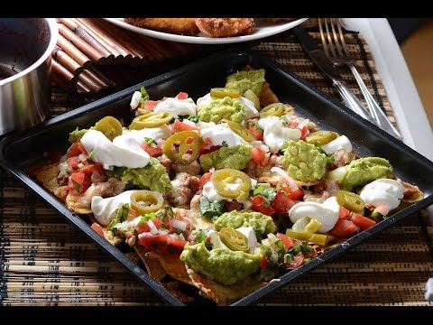 Nachos s Guacamole a fazolemi
