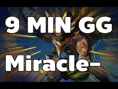 9 Min GG Bristleback Miracle- Dota2 RedArchon