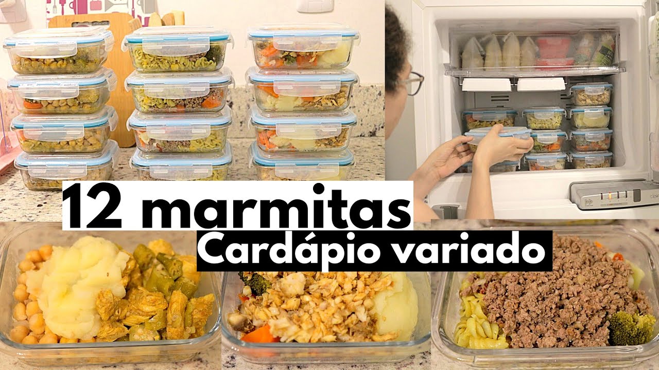 MARMITAS CONGELADAS DA SEMANA: Preparo e montagem