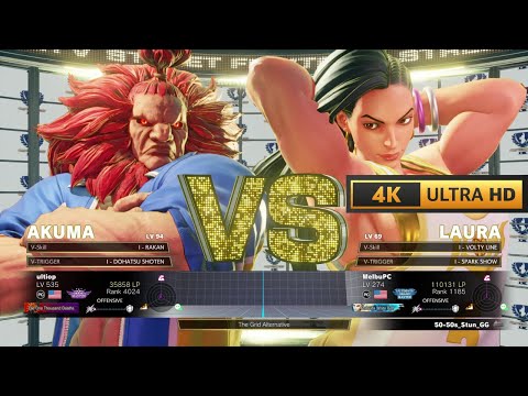 ultiop (AKUMA) vs MelbuPC (LAURA) in SFV CE  | 4K 60Fps Gameplay
