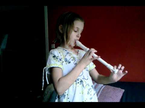 Fee kan blokfluiten! Yeah!