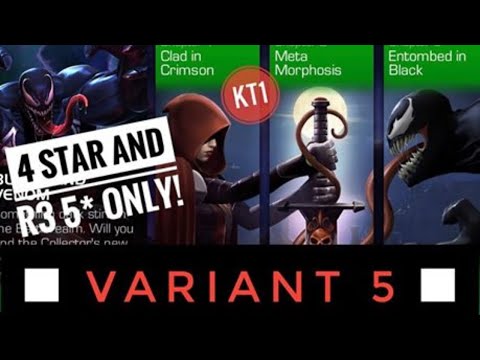 Pt 2 ! Variant 5! Blood And Venom! 4 Star And Rank 3 5* Champions Only! Marvel Contest Of Champions!