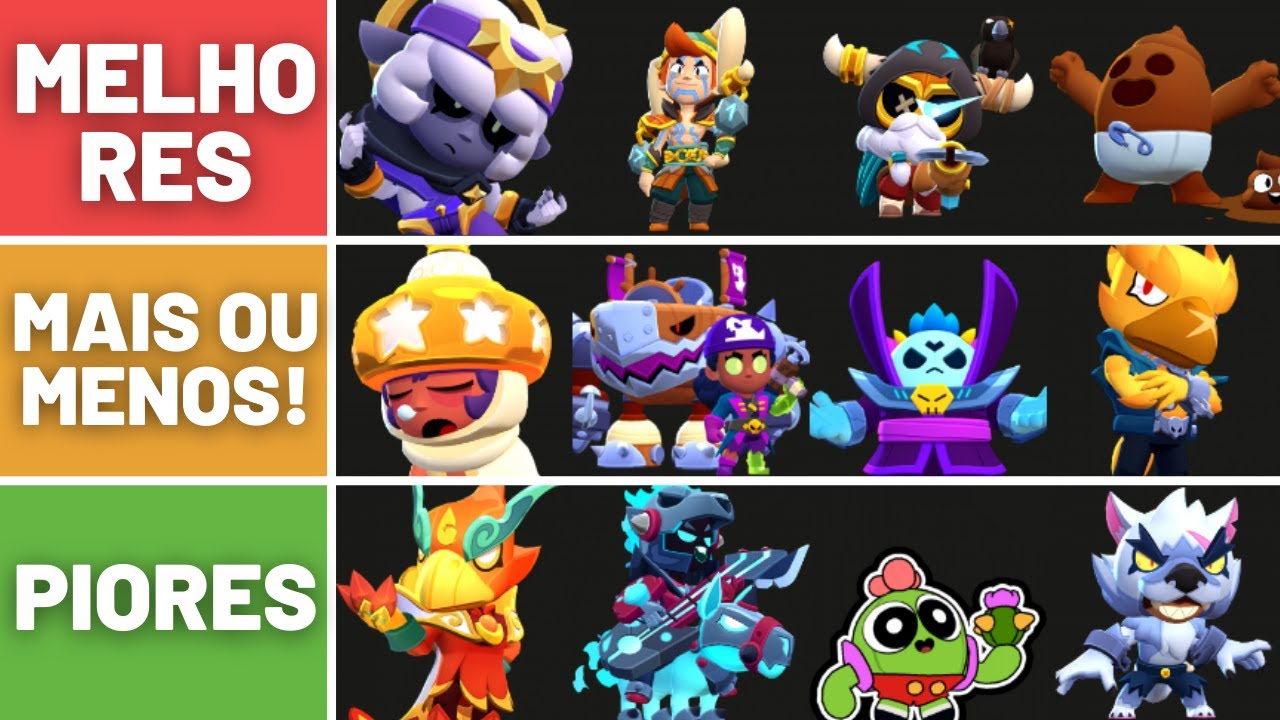 Ranqueando as Skins dos Brawlers Lendários do Brawl Stars [Tier List]
