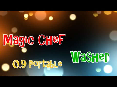 Operating the Magic Chef portable 0.9 cubic feet washer