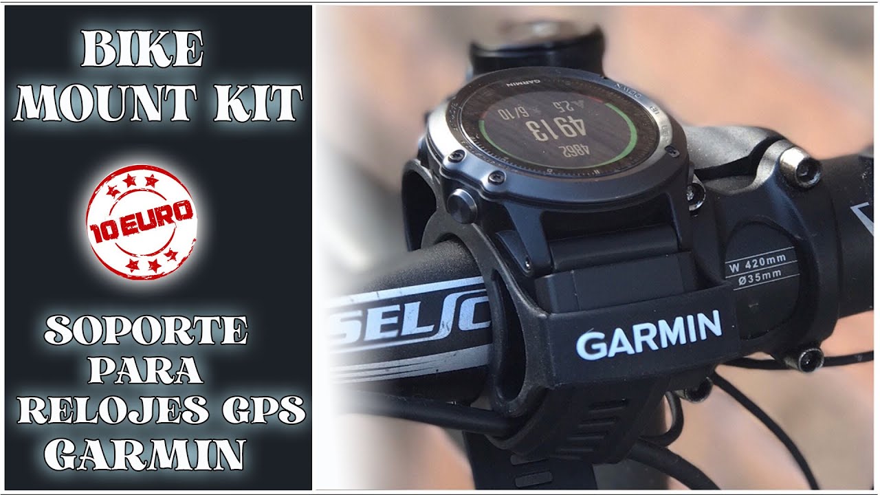 SOPORTE DE BICI para relojes GPS GARMIN por SOLO 10 EUROS - Viajeros Fisgones