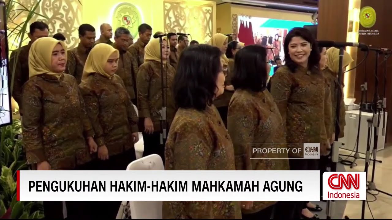 LIVE Pengukuhan Hakim-hakim Mahkamah Agung