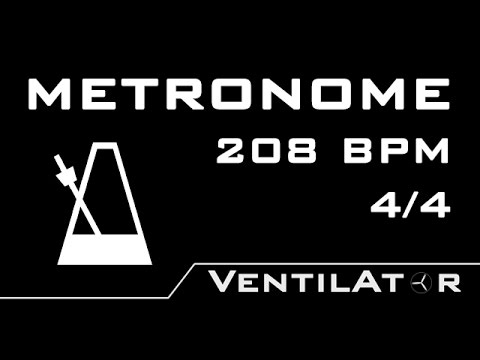 208 BPM Metronome @ 4/4 Bars Counting