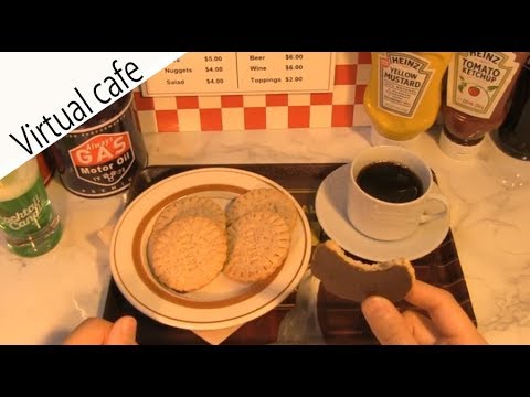 ASMR Cafe【3D sound】 一人称視点ver.【Whole wheat cookies】注:咀嚼音
