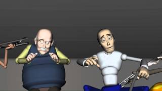 Statler and waldorf 3D animation