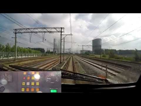 A train driver's view: Hoofddorp Opstel - Utrecht CS, VIRM, 20-Aug-2016.