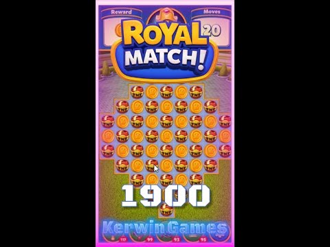 Royal Match Level 1900 - No Boosters Gameplay