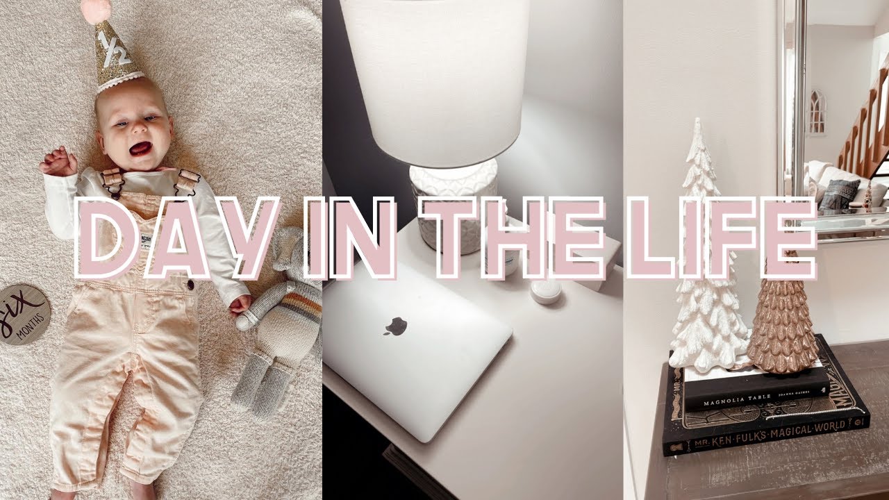 STAY AT HOME MOM DAY IN THE LIFE | TARGET HAUL, 6 MONTH PICTURES, SICK BABY